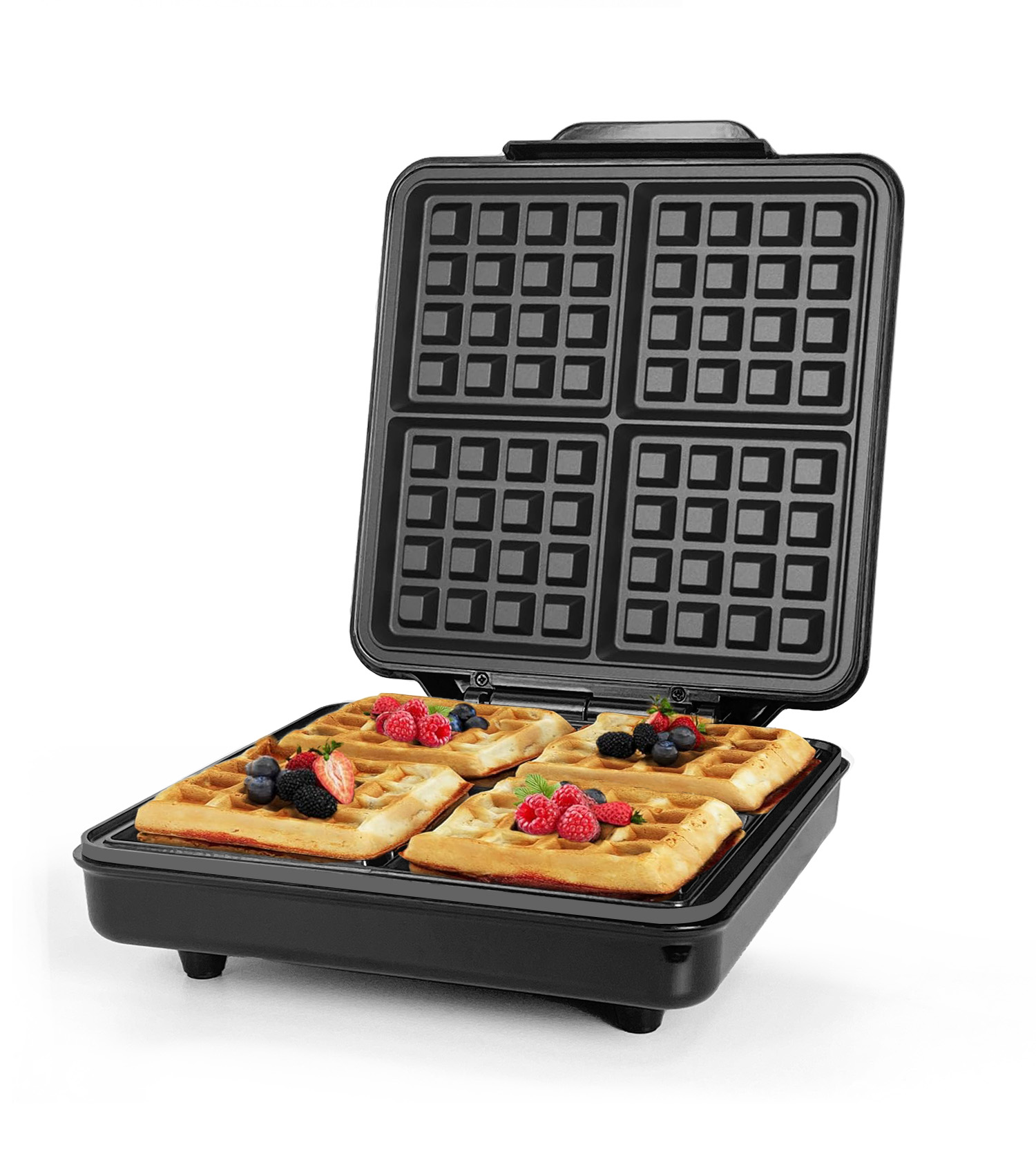 เครื่องทำวาฟเฟิลเบลเยียมอัตโนม - Mini Waffle Maker Machine บทวิจารณ์และราคา
