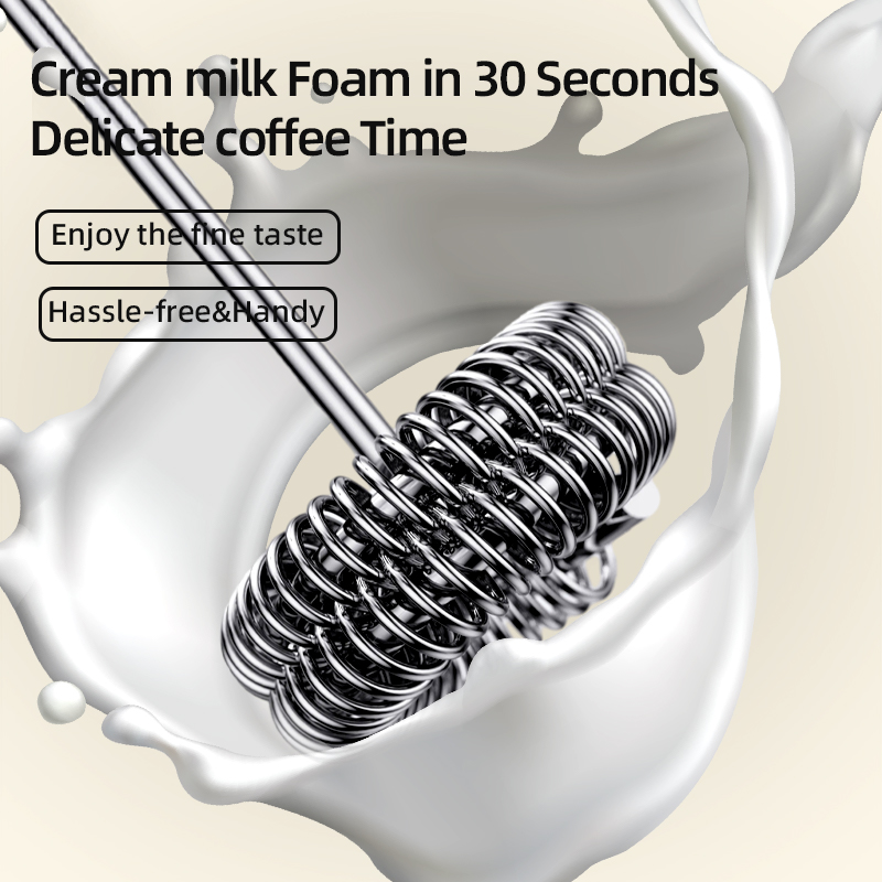 2 In 1 เครื่องตีฟองกาแฟไฟฟ้า + - Electric Milk Frother Handheld บทวิจารณ์และราคา