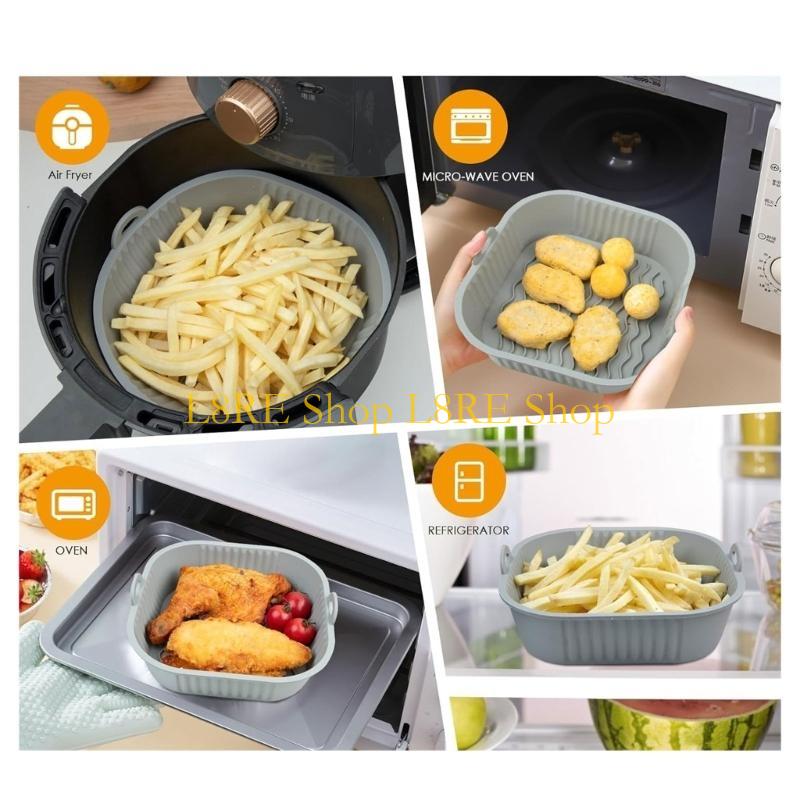 L8RE แพ็คของ 2 ซิลิโคนหม้อตอร์ - Air Fryer Silicone Pot Liner บทวิจารณ์และราคา