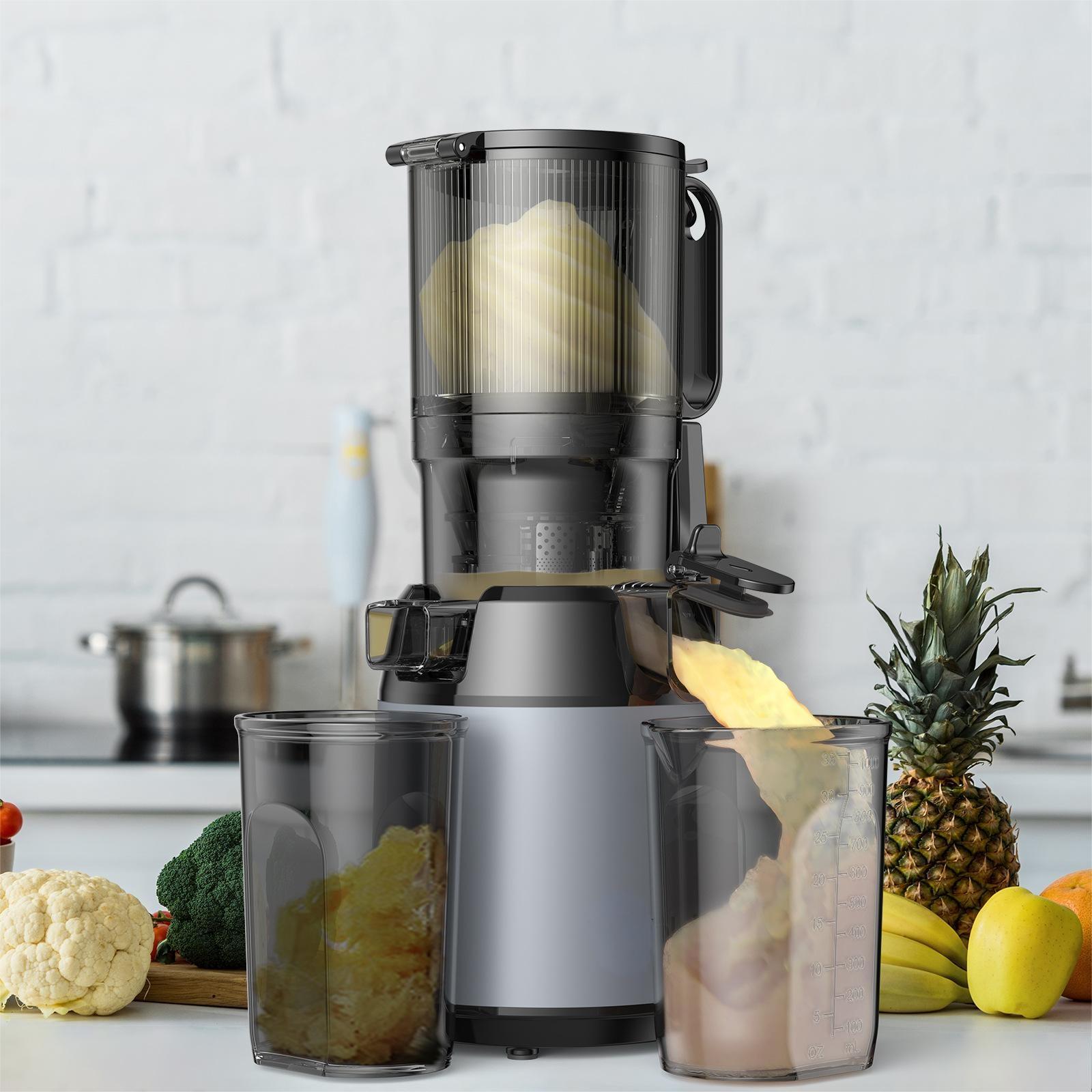 เครื่องคั้นน้ำผลไม้แบบพกพาขนาด - Electric Slow Juicer Cold Press บทวิจารณ์และราคา