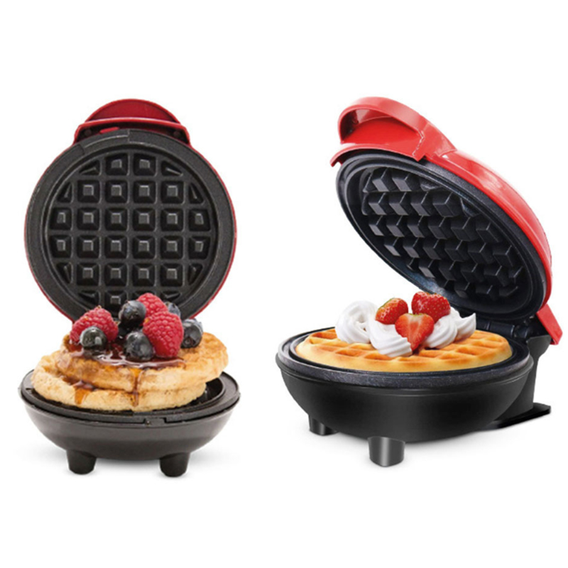 เครื่องทำวาฟเฟิลไฟฟ้าแบบพกพาขน - Mini Waffle Maker Machine บทวิจารณ์และราคา