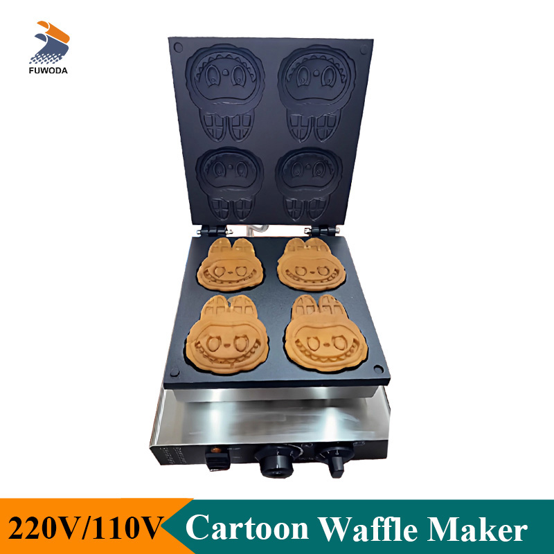 เครื่องทำวาฟเฟิลรูปการ์ตูนแบบม - Mini Waffle Maker Machine บทวิจารณ์และราคา
