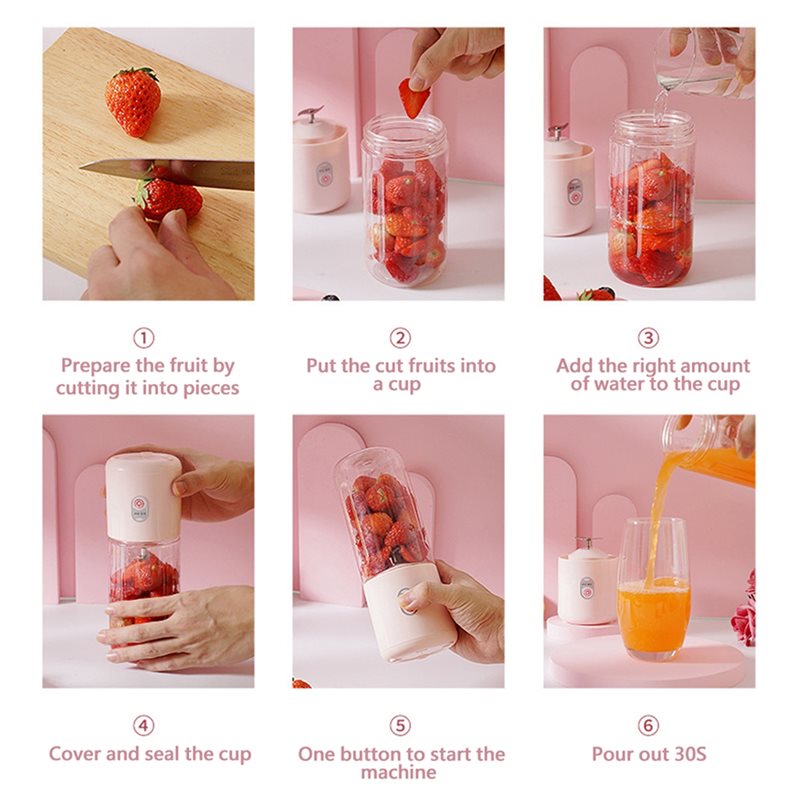 ABBP-USB เครื่องปั่นแบบพกพาแบบ - Portable Blender Usb Rechargeable บทวิจารณ์และราคา