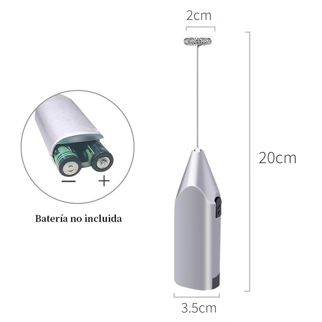 ครัวเรือนมินิสแตนเลสสตีลมือถือ - Electric Milk Frother Handheld บทวิจารณ์และราคา
